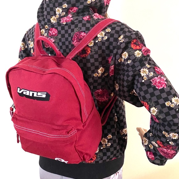 VANS Funville Mini Women’s Backpack Cotton Red - Picture 2 of 5